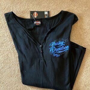 HARLEY-DAVIDSON WOMEN LONG SLEEVE T-SHIRT 
BRAND NEW WITH TAGS